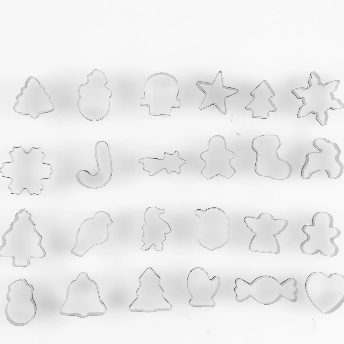 Adventskalender med 24 pepparkaksformar