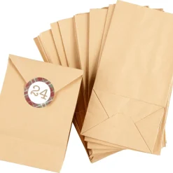 Adventskalender påsar med etiketter 1–24