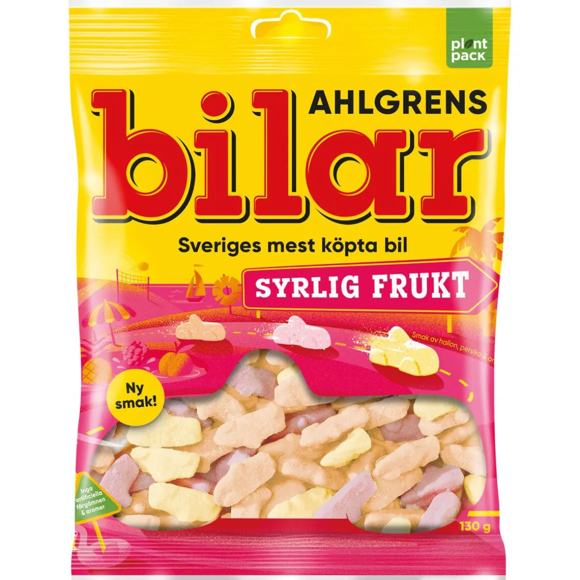 Ahlgrens Bilar Syrlig Frukt, 100 g