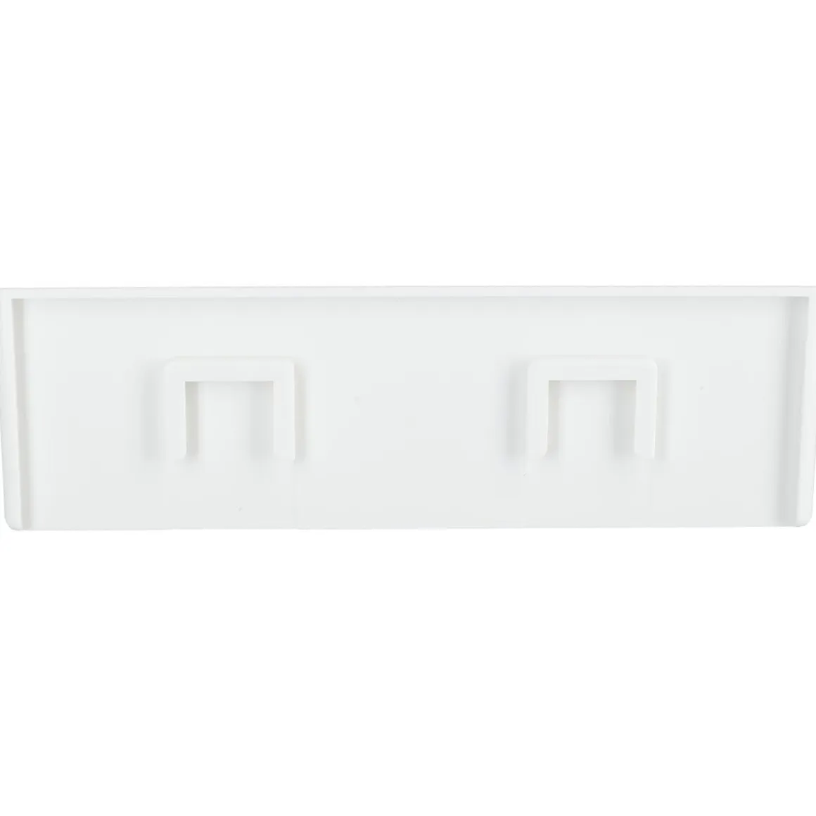 Badrumshylla plast vägg självhäftande 24 x 9,5 x 7,6 cm, vit