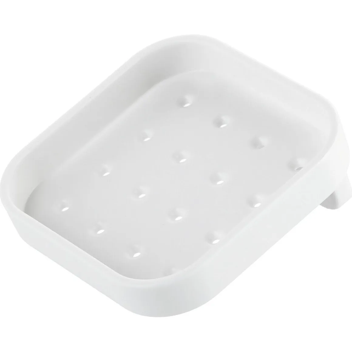 Badrumshylla plast vägg självhäftande 9,3 x 9,3 x 5,4 cm, vit