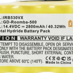 Batteri 14,4 V/2800 mAh till iRobot Roomba XLife, NiMH