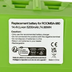 Batteri iRobot Roomba 900-serien, 14,4 V/5200 mAh, Li-Ion