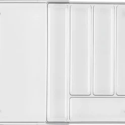 Besticklåda plast justerbar, 29-50 x 36,5 x 5,5 cm