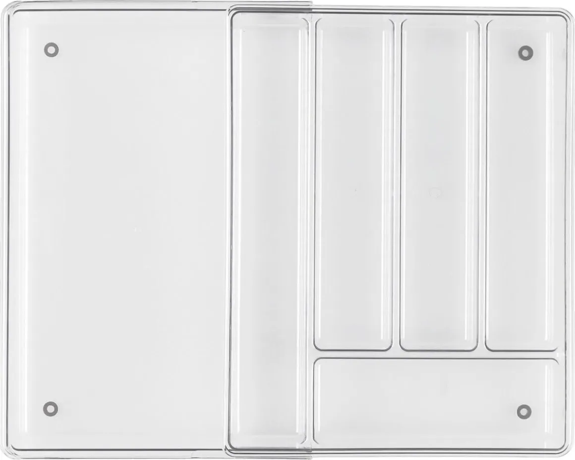 Besticklåda plast justerbar, 29-50 x 36,5 x 5,5 cm