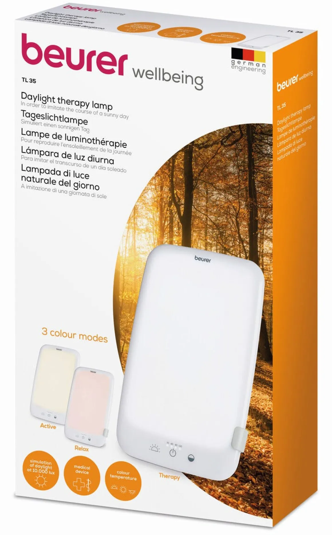 Beurer TL 35 ljusterapilampa med timer