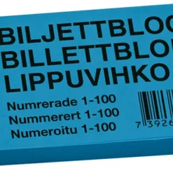 Biljettblock 1-100