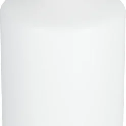 Blockljus i stearin, 6,7 cm i diameter, vitt