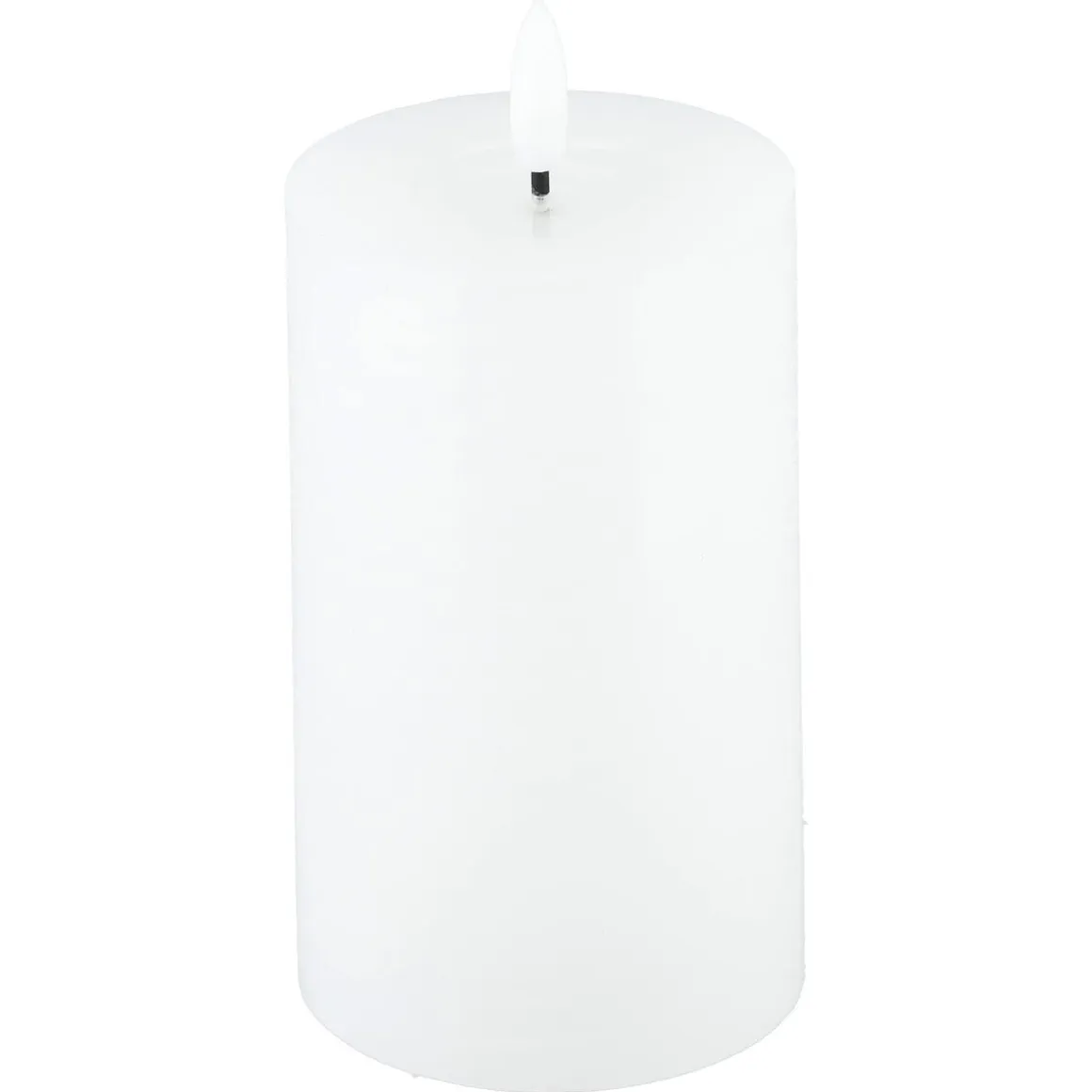 Blockljus LED med timer, vit, Northlight, diameter 7,5 cm