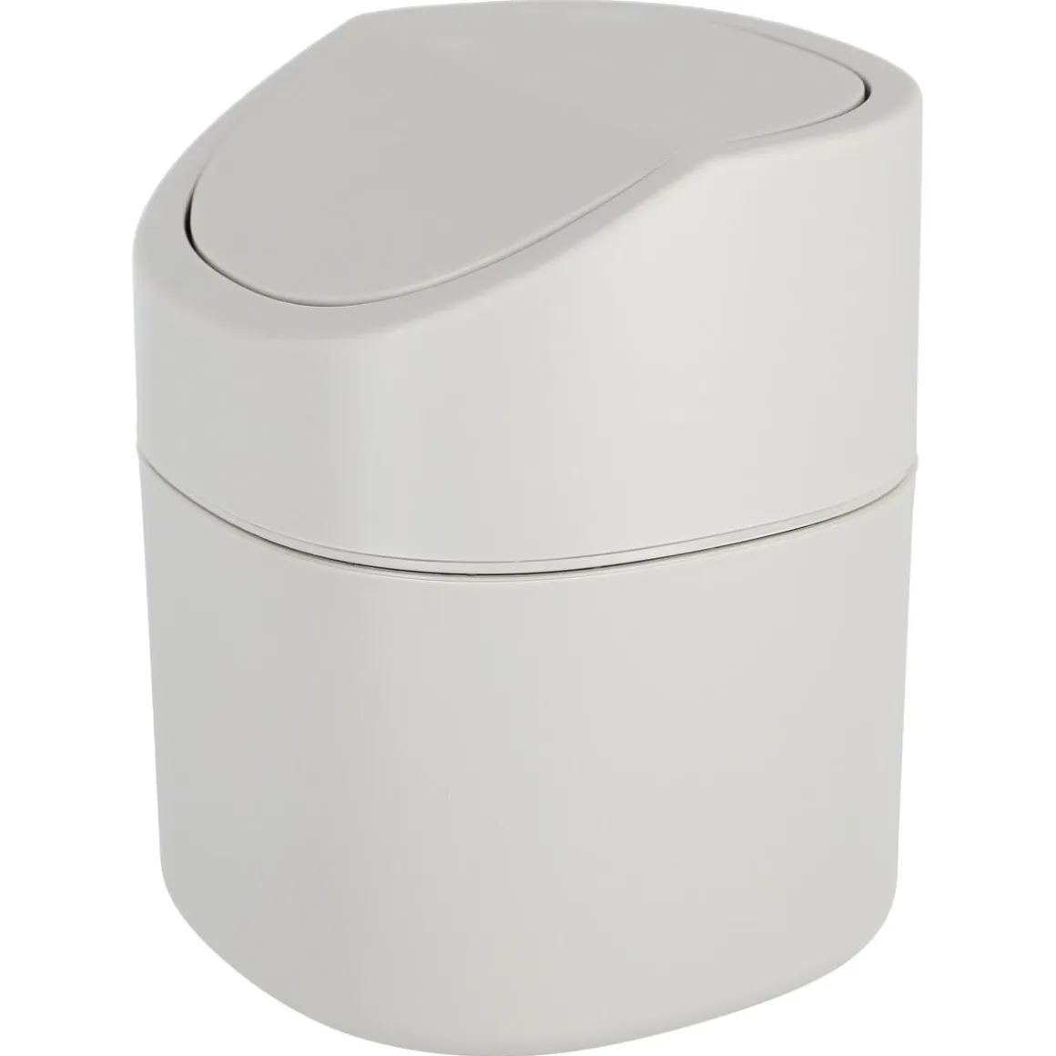 Bordspapperskorg med vipplock, plast, 16,5 cm