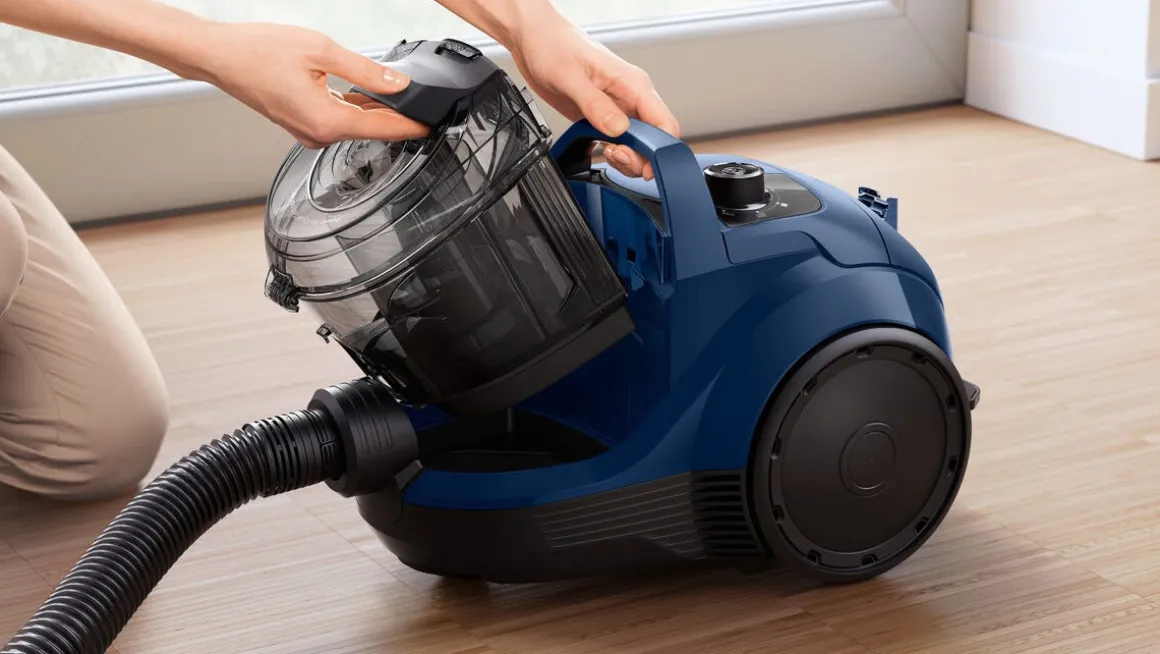 Bosch BGS21X320 påslös dammsugare med HEPA, marinblå