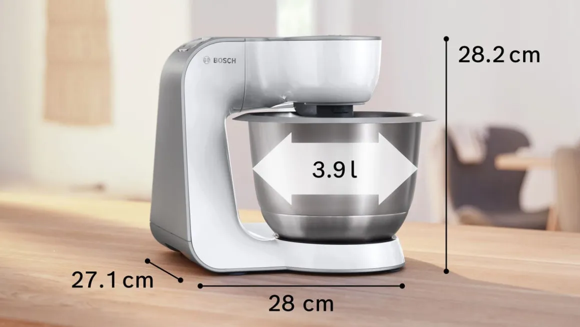 Bosch Serie 4 köksmaskin MUM58200, vit, silver, 1000 W