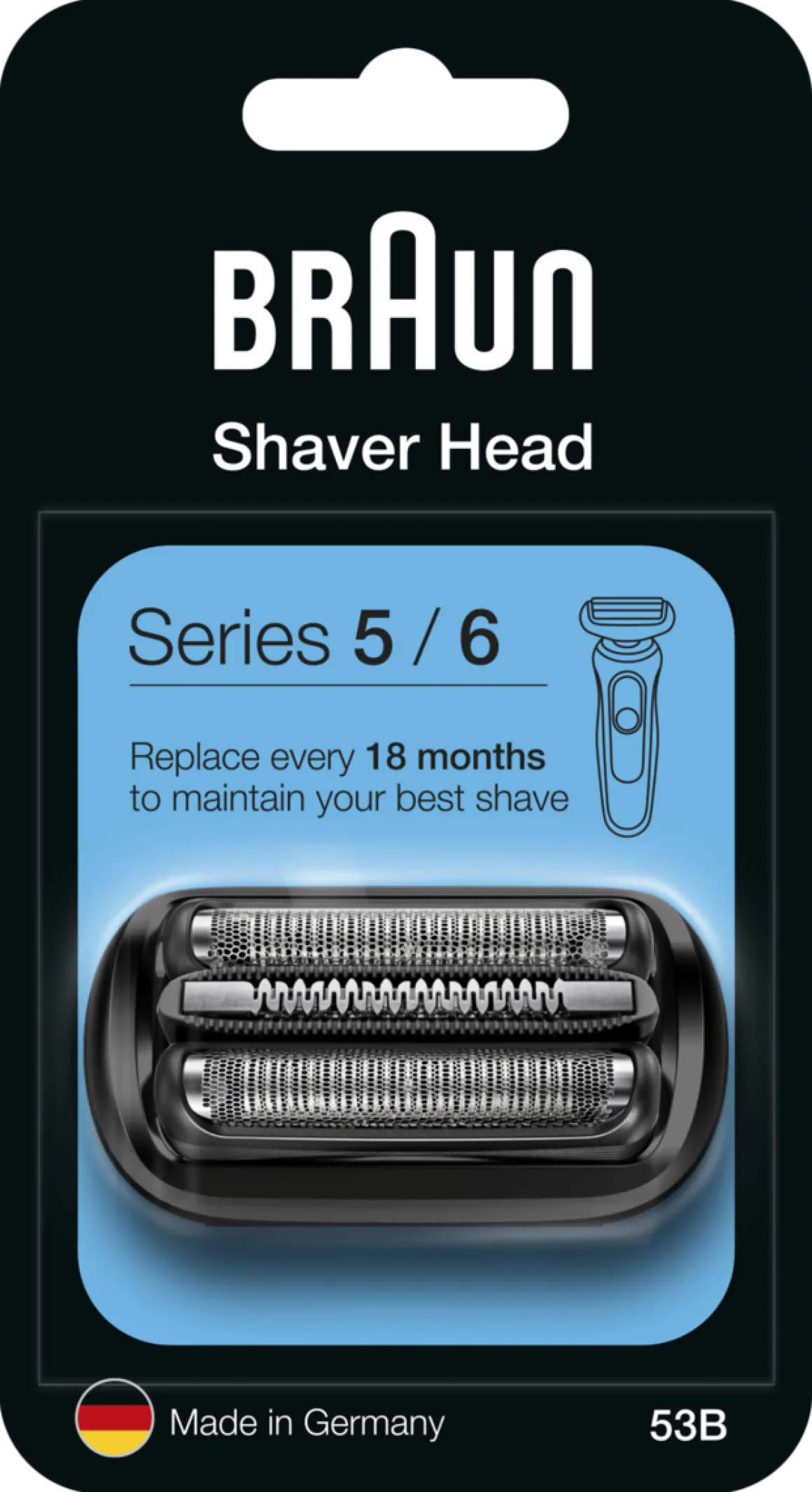 Braun 53B Series 5/6, rakhuvud svart