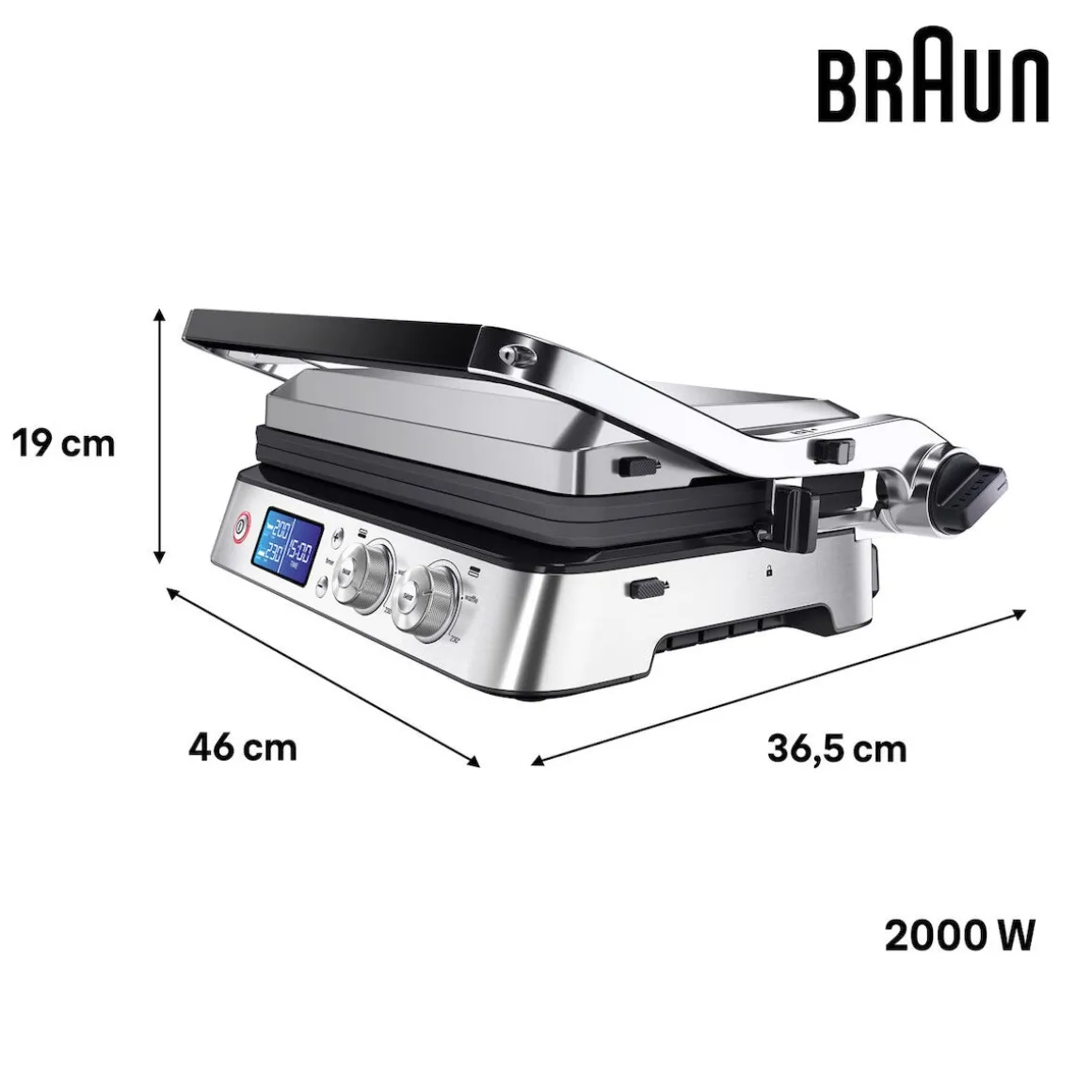 Braun multigrill 9 CG9047, extra stor bordsgrill