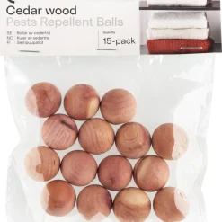 Cederträ garderob, kulor, 15-pack