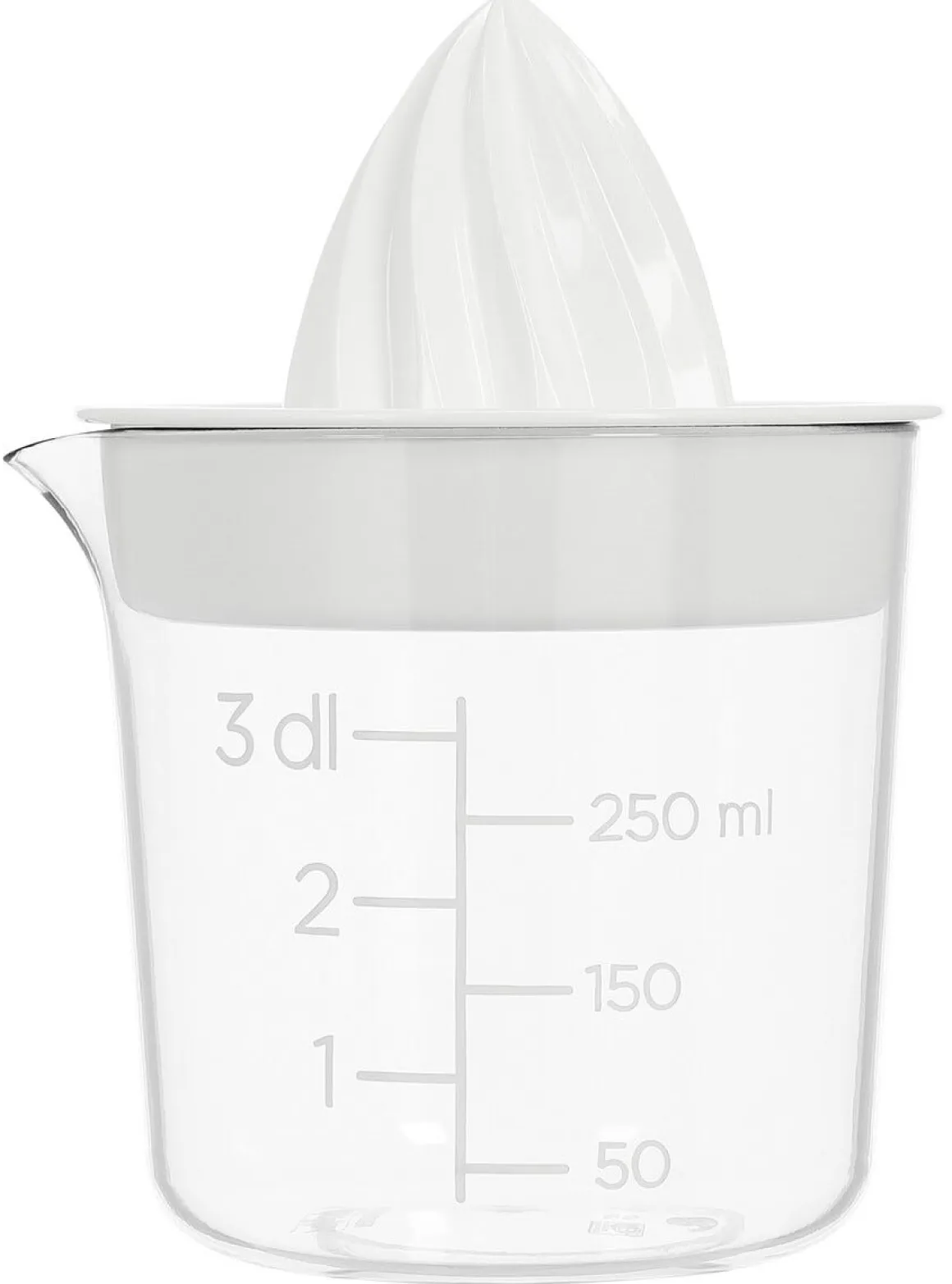 Citruspress manuell i plast, 0,3 liter