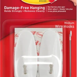 Command krokar ståltråd medium, 2-pack