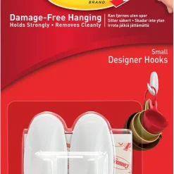 Command självhäftande krokar design, 2-pack