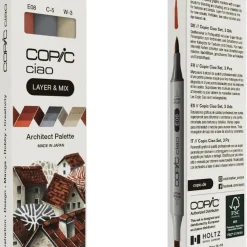 Copic Ciao Layer & Mix, pennor Architect Palette 3-pack