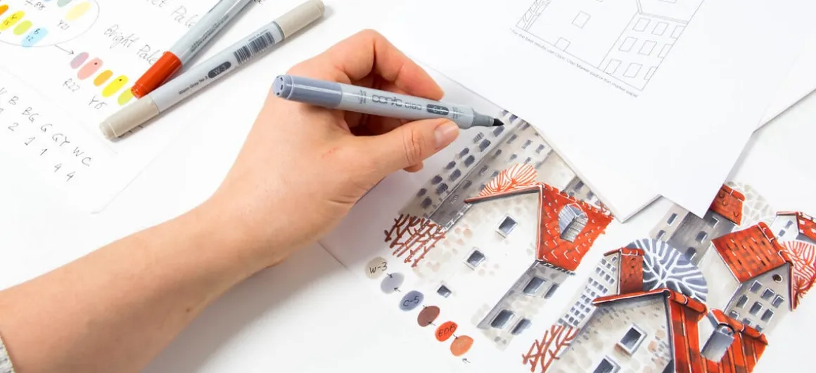 Copic Ciao Layer & Mix, pennor Architect Palette 3-pack