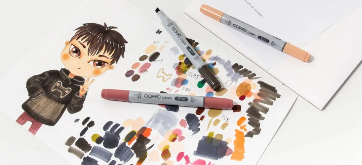 Copic Ciao Layer & Mix, pennor Warm Palette, 3-pack
