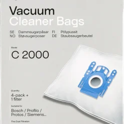 Dammsugarpåsar C2000, 4-pack