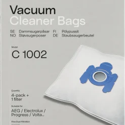 Dammsugarpåsar C1002, 4-pack