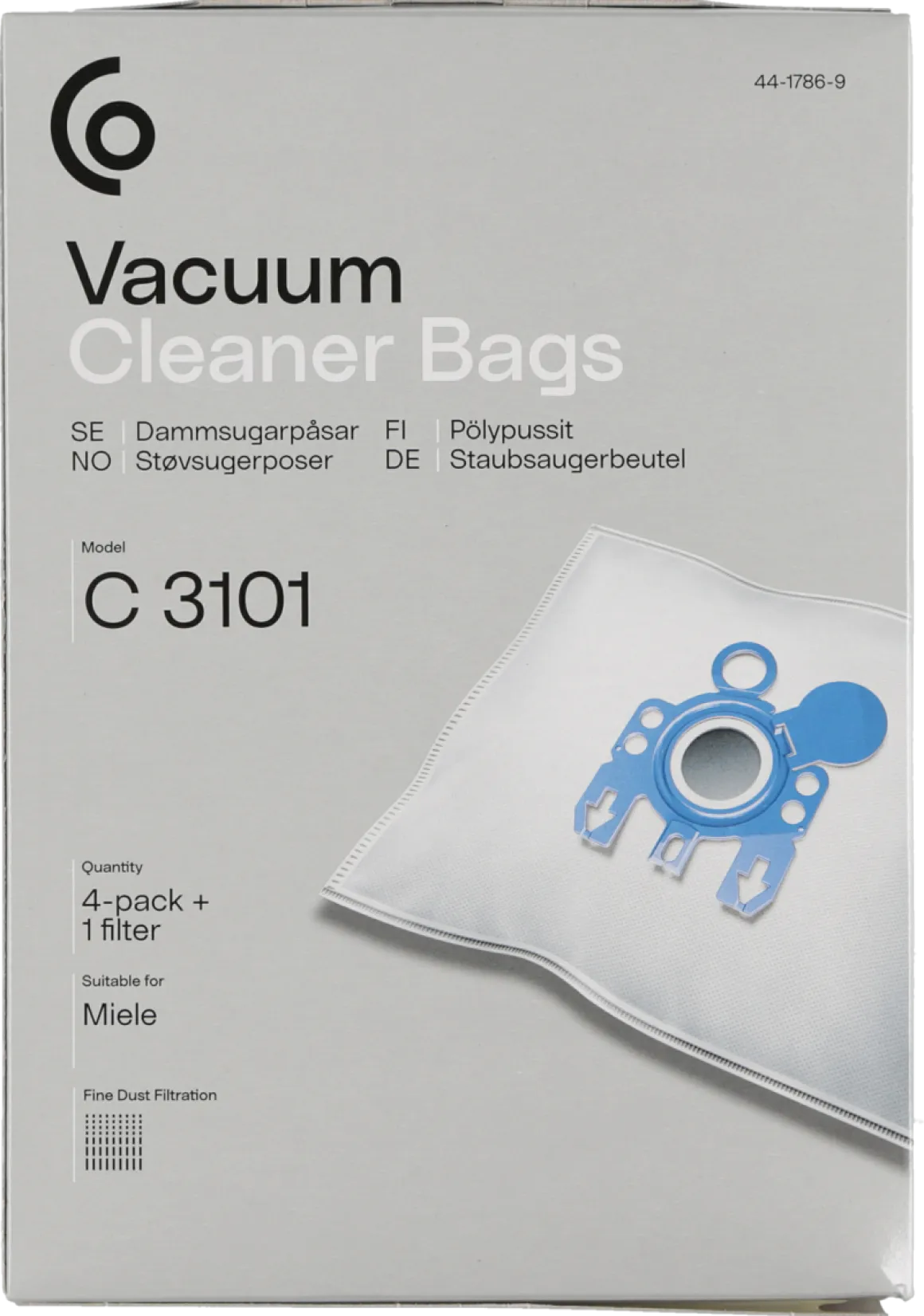 Dammsugarpåsar C3101, 4-pack
