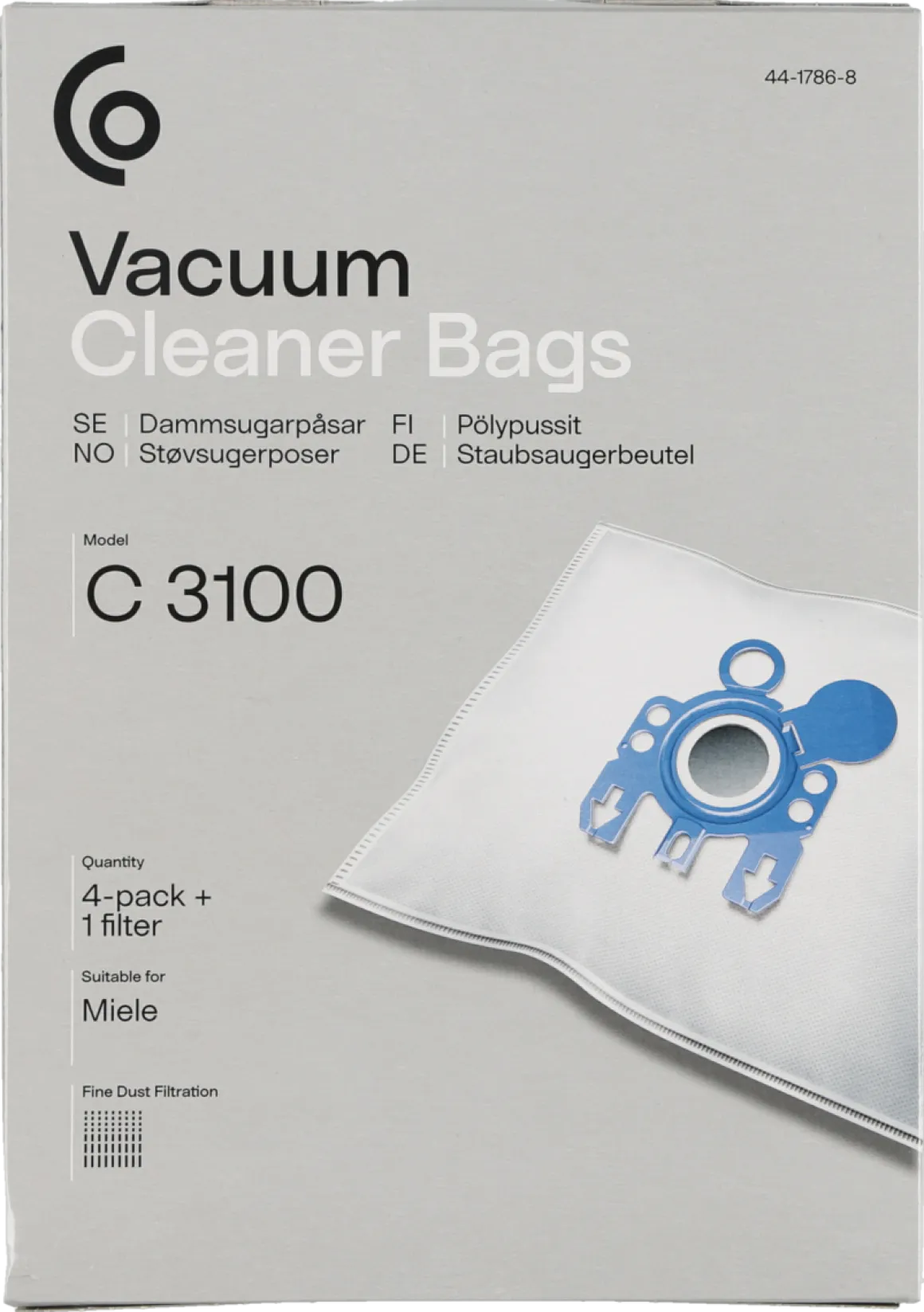 Dammsugarpåsar C3100, 4-pack