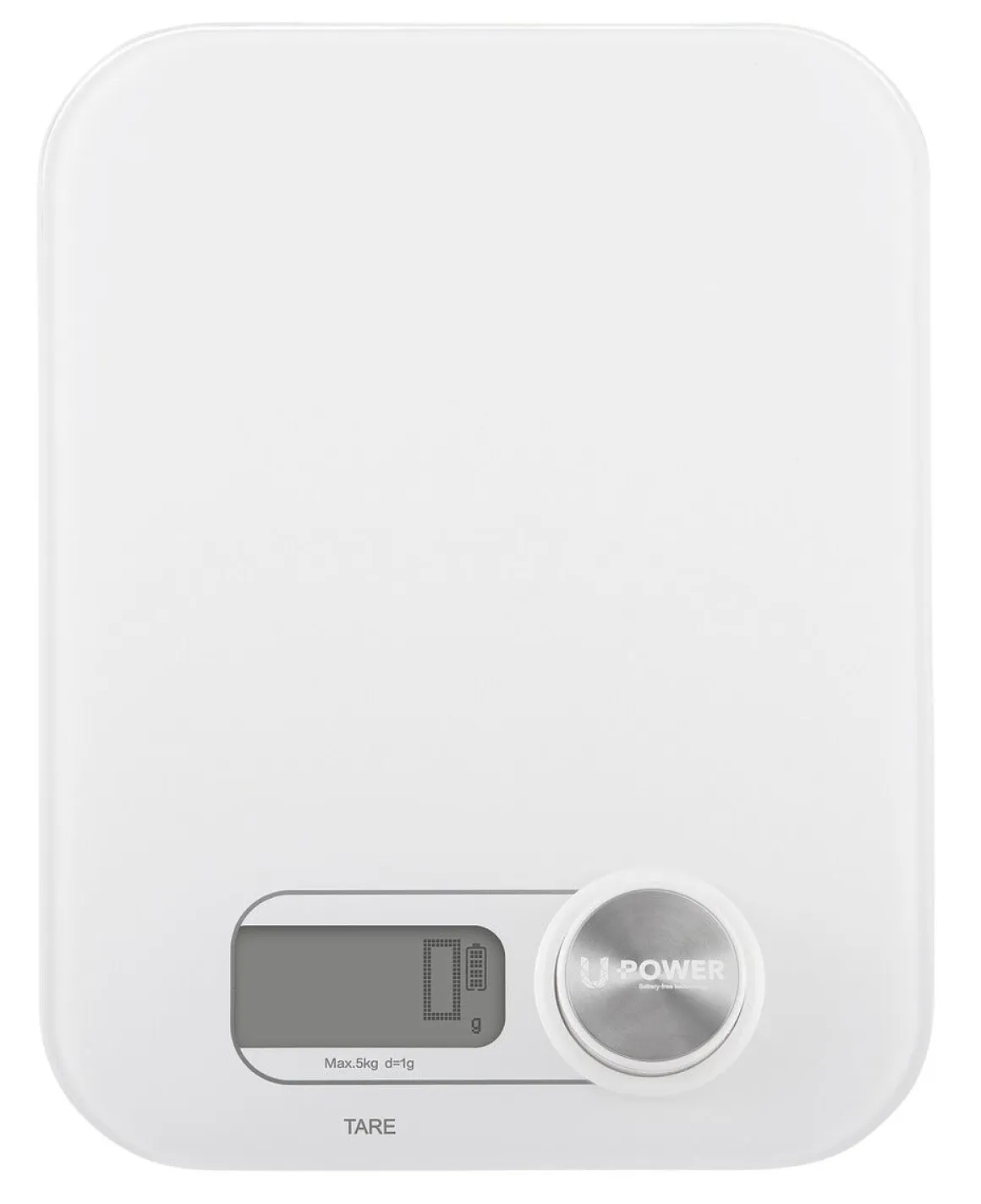 Digital köksvåg utan batteri, med dynamo, 5 kg