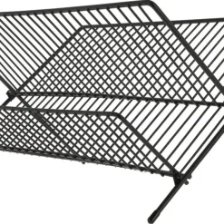 Diskställ i metall, hopfällbart 48 cm