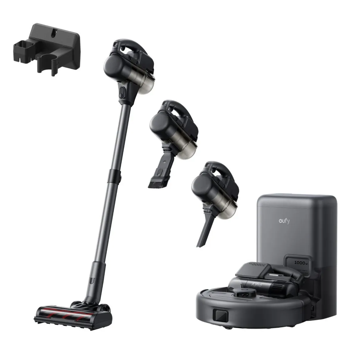 Eufy E20 3-i-1 robotdammsugare, mopp, handdammsugare