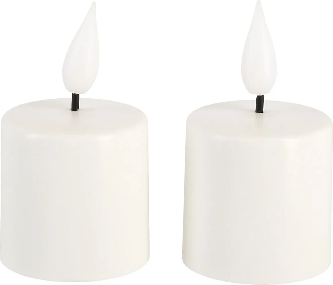 Extra blockljus mini LED 2-pack laddningsbart, Northlight