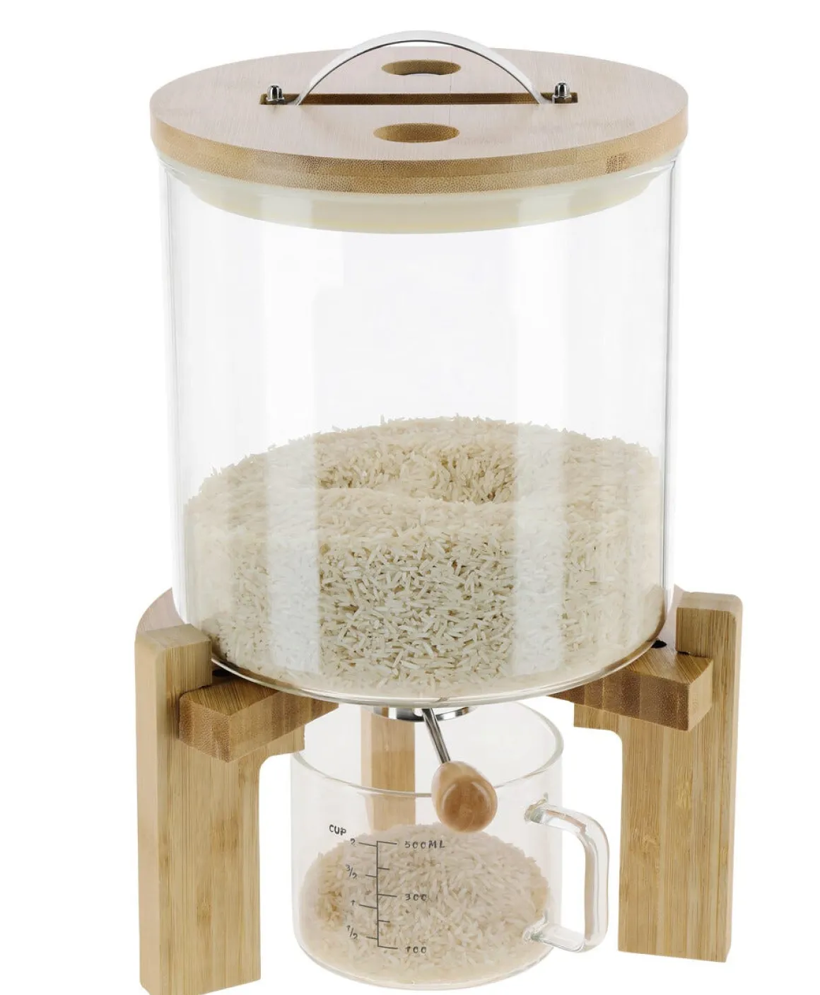 Flingdispenser i glas med kran och lock, 5 l