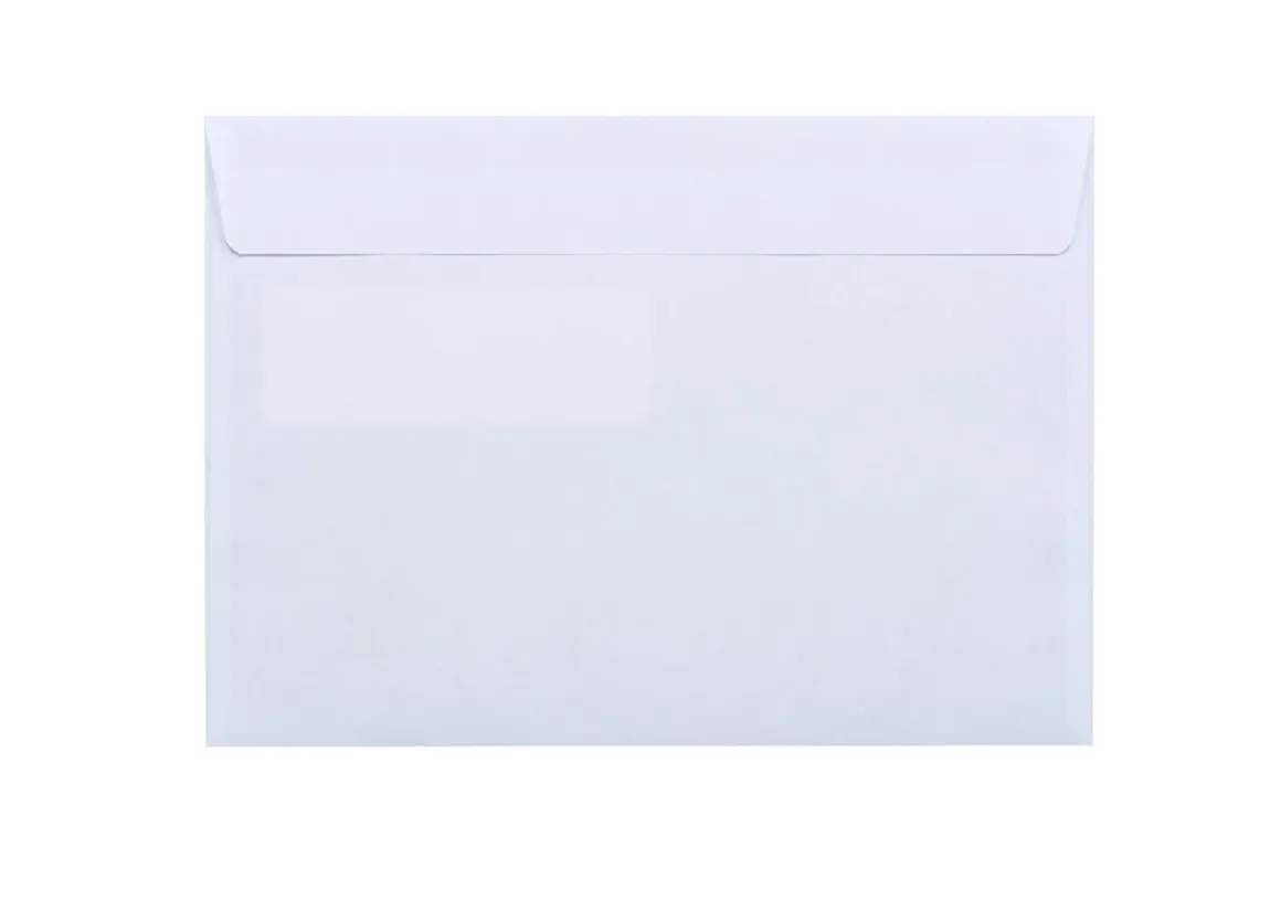 Fönsterkuvert C5 H2, vita, 50-pack