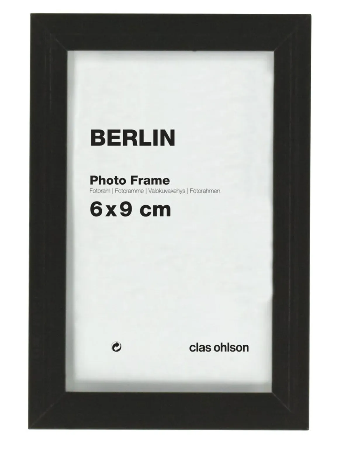 Fotoram Berlin, svart