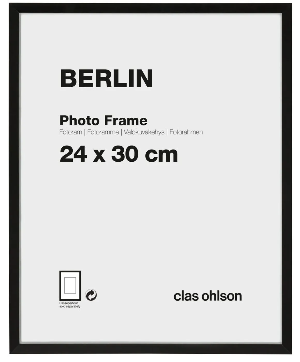 Fotoram Berlin, svart