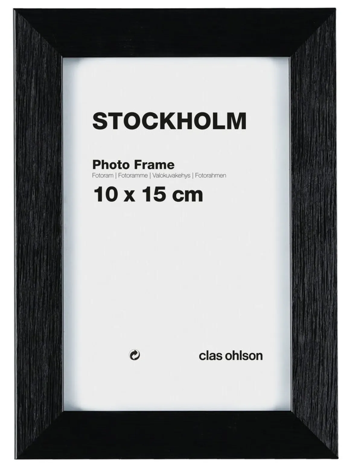 Fotoram Stockholm, svart