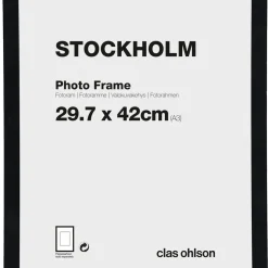 Fotoram Stockholm, svart