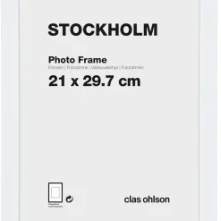Fotoram Stockholm, vit
