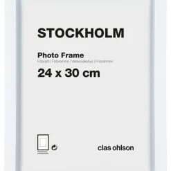 Fotoram Stockholm, vit
