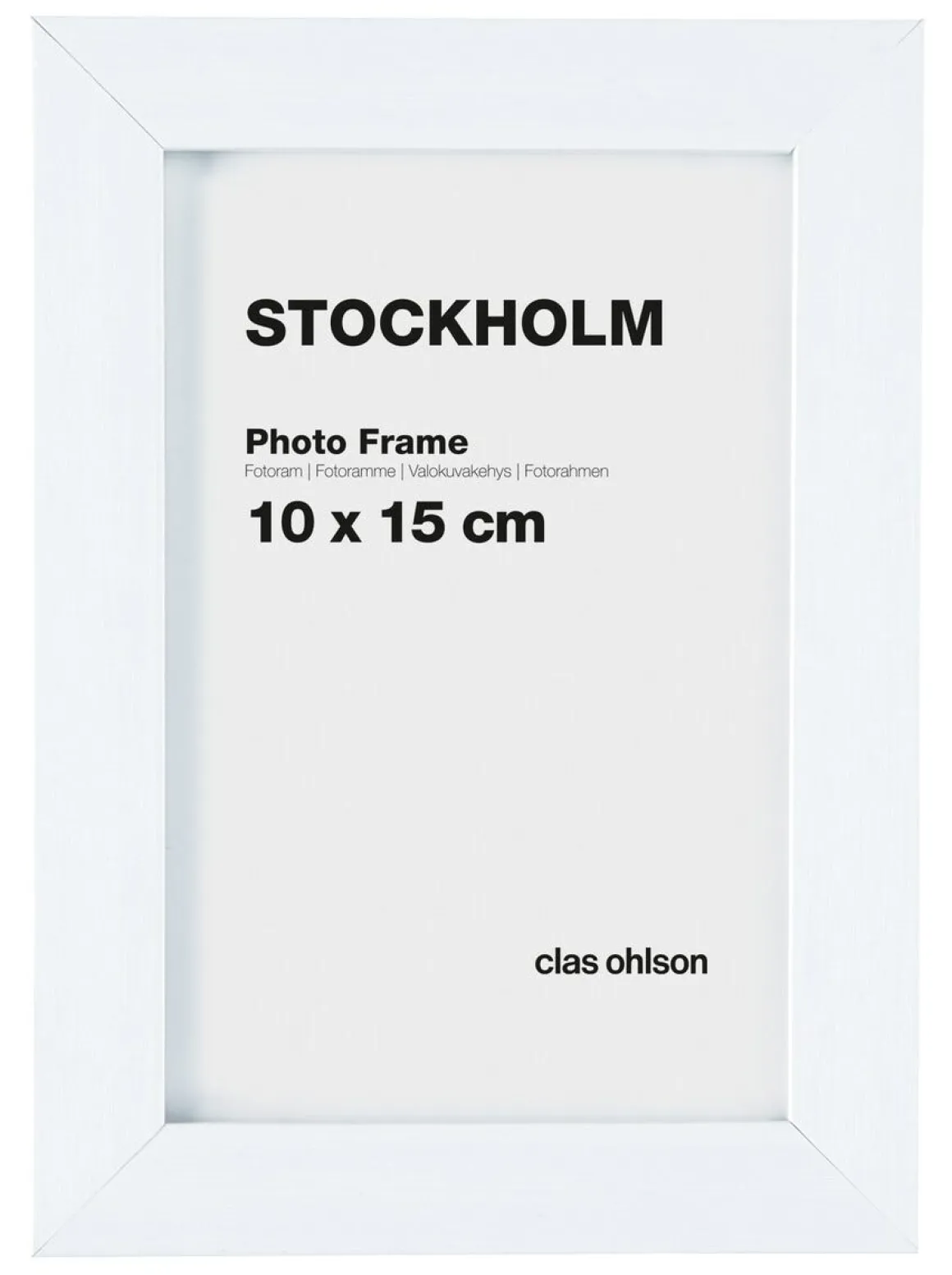 Fotoram Stockholm, vit