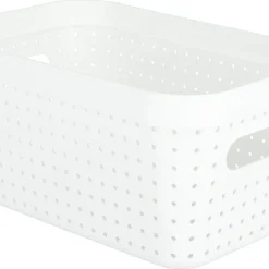 Förvaringskorg Neat vit, återvunnen plast