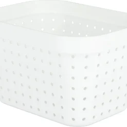 Förvaringskorg Neat vit, återvunnen plast