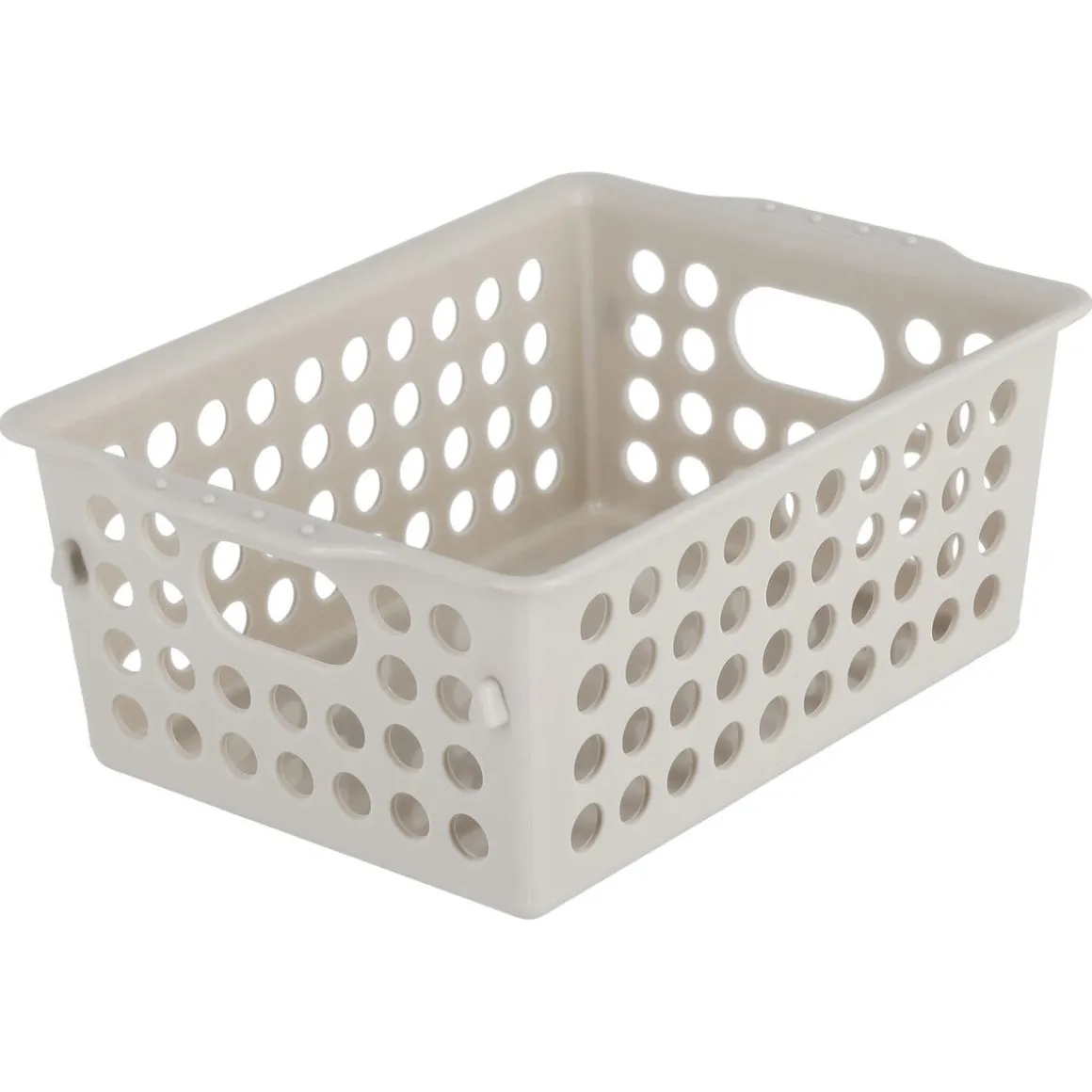 Förvaringskorgar plast med handtag, 3-pack