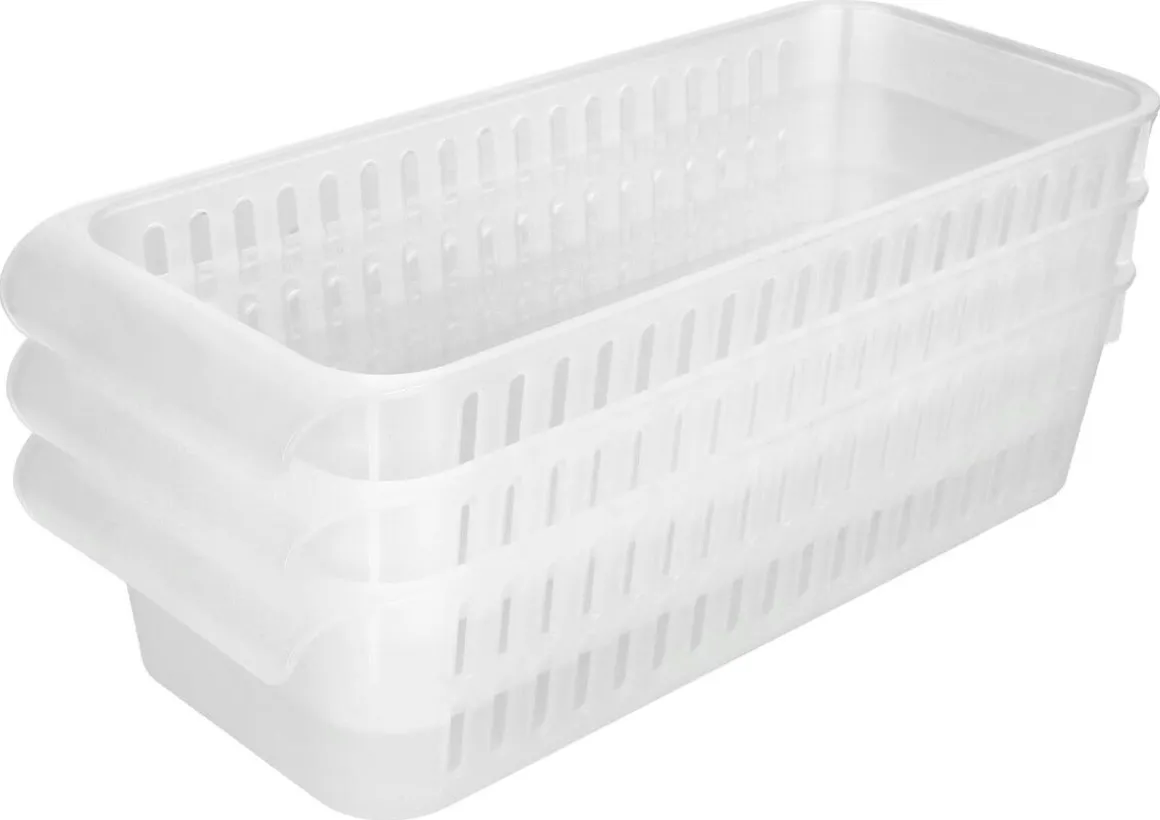 Förvaringskorgar för kylskåp och skafferi, 3-pack