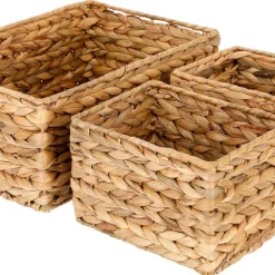 Förvaringskorgar natur, 3-pack