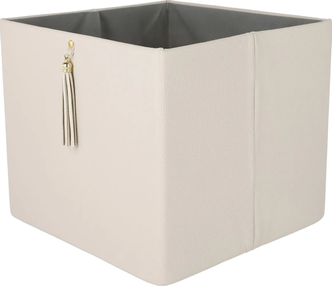 Förvaringslåda kvadrat, konstläder