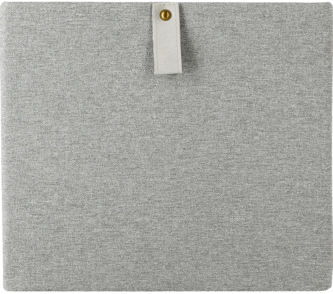 Förvaringslåda kvadrat, linnelook
