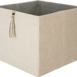 Förvaringslåda kvadrat, sammet